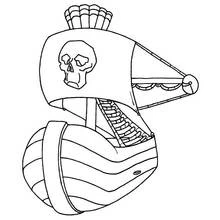 Dibujo Barco Pirata (Transporte) #138450 para imprimir y colorear