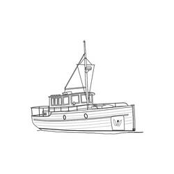 Dibujo para colorear: Barcos y Navíos (Transporte) #171576 - Dibujos para Colorear e Imprimir Gratis