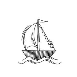 Dibujo para colorear: Barcos y Navíos (Transporte) #171577 - Dibujos para Colorear e Imprimir Gratis
