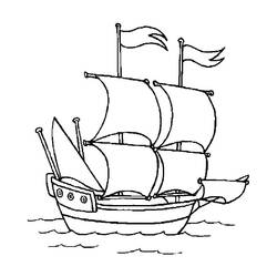 Dibujo para colorear: Barcos y Navíos (Transporte) #171591 - Dibujos para Colorear e Imprimir Gratis