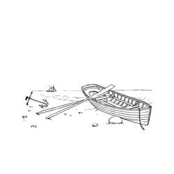 Dibujo para colorear: Barcos y Navíos (Transporte) #171599 - Dibujos para Colorear e Imprimir Gratis