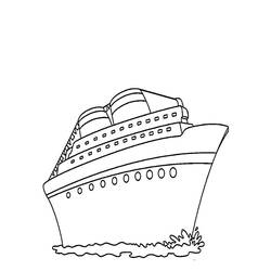 Dibujo para colorear: Barcos y Navíos (Transporte) #171602 - Dibujos para Colorear e Imprimir Gratis