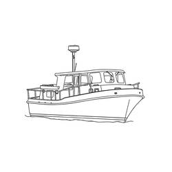 Dibujo para colorear: Barcos y Navíos (Transporte) #171613 - Dibujos para Colorear e Imprimir Gratis