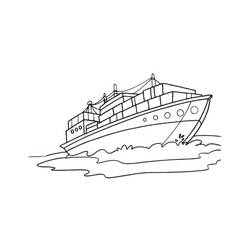 Dibujo para colorear: Barcos y Navíos (Transporte) #171614 - Dibujos para Colorear e Imprimir Gratis