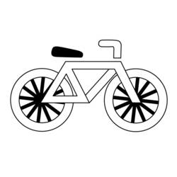 Dibujo para colorear: Bicicleta (Transporte) #136946 - Dibujos para Colorear e Imprimir Gratis