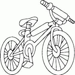 Dibujo para colorear: Bike / Bicycle (Transporte) #136941 - Dibujos para colorear
