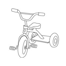 Dibujo para colorear: Bike / Bicycle (Transporte) #136943 - Dibujos para colorear
