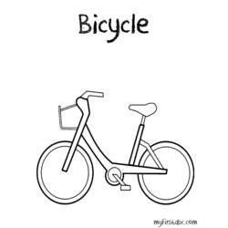 Dibujo para colorear: Bike / Bicycle (Transporte) #136950 - Dibujos para Colorear e Imprimir Gratis