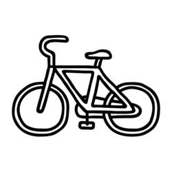 Dibujo para colorear: Bike / Bicycle (Transporte) #136953 - Dibujos para colorear
