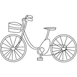 Dibujo para colorear: Bike / Bicycle (Transporte) #136954 - Dibujos para colorear