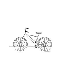 Dibujo para colorear: Bike / Bicycle (Transporte) #136956 - Dibujos para colorear