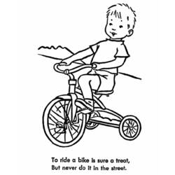 Dibujo para colorear: Bike / Bicycle (Transporte) #136961 - Dibujos para colorear
