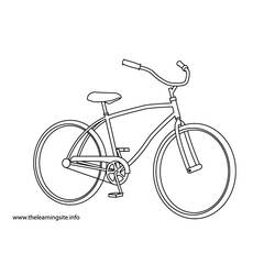 Dibujo para colorear: Bike / Bicycle (Transporte) #136968 - Dibujos para colorear