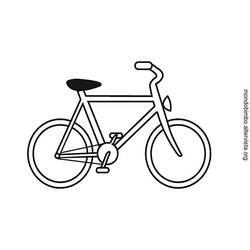 Dibujo para colorear: Bike / Bicycle (Transporte) #137045 - Dibujos para colorear