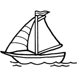 Dibujo para colorear: Boat / Ship (Transporte) #137445 - Dibujos para colorear