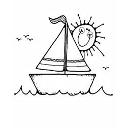 Dibujo para colorear: Boat / Ship (Transporte) #137451 - Dibujos para colorear