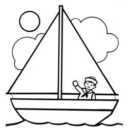 Dibujo para colorear: Boat / Ship (Transporte) #137454 - Dibujos para colorear
