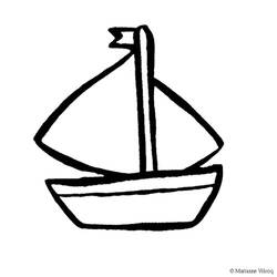 Dibujo para colorear: Boat / Ship (Transporte) #137458 - Dibujos para colorear