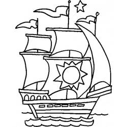 Dibujo para colorear: Boat / Ship (Transporte) #137460 - Dibujos para colorear