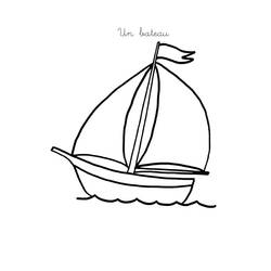 Dibujo para colorear: Boat / Ship (Transporte) #137463 - Dibujos para colorear