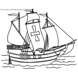 Dibujo para colorear: Boat / Ship (Transporte) #137476 - Dibujos para colorear