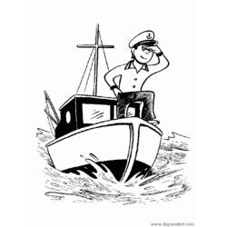 Dibujo para colorear: Boat / Ship (Transporte) #137552 - Dibujos para colorear