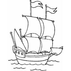 Dibujo para colorear: Boat / Ship (Transporte) #137554 - Dibujos para Colorear e Imprimir Gratis