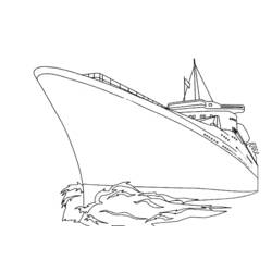 Dibujo para colorear: Boat / Ship (Transporte) #137559 - Dibujos para colorear