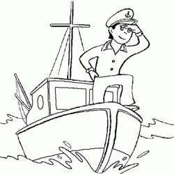 Dibujo para colorear: Boat / Ship (Transporte) #137565 - Dibujos para colorear