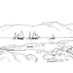 Dibujo para colorear: Boat / Ship (Transporte) #137654 - Dibujos para Colorear e Imprimir Gratis