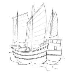 Dibujo para colorear: Boat / Ship (Transporte) #137657 - Dibujos para Colorear e Imprimir Gratis