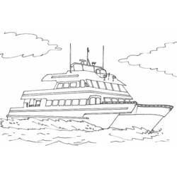 Dibujo para colorear: Boat / Ship (Transporte) #137673 - Dibujos para colorear