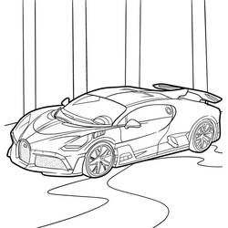 Dibujo Bugatti (Transporte) #218676 para imprimir y colorear