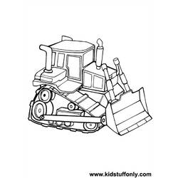 Dibujo para colorear: Bulldozer / Mecanic Shovel (Transporte) #141684 - Dibujos para colorear