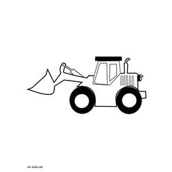 Dibujo para colorear: Bulldozer / Mecanic Shovel (Transporte) #141693 - Dibujos para colorear