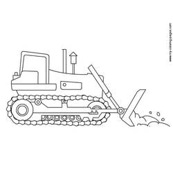Dibujo para colorear: Bulldozer / Mecanic Shovel (Transporte) #141694 - Dibujos para colorear