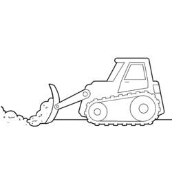 Dibujo para colorear: Bulldozer / Mecanic Shovel (Transporte) #141744 - Dibujos para colorear