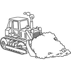 Dibujo para colorear: Bulldozer / Mecanic Shovel (Transporte) #141754 - Dibujos para colorear