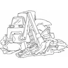 Dibujo Bulldozer / Pala Mecánica (Transporte) #141683 para imprimir y colorear