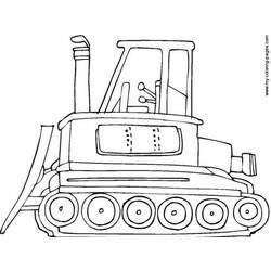 Dibujo Bulldozer / Pala Mecánica (Transporte) #141688 para imprimir y colorear