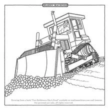 Dibujo Bulldozer / Pala Mecánica (Transporte) #141701 para imprimir y colorear
