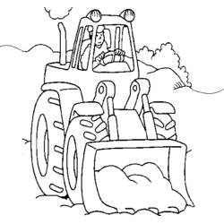 Dibujo Bulldozer / Pala Mecánica (Transporte) #141769 para imprimir y colorear