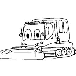 Dibujo Bulldozer / Pala Mecánica (Transporte) #141778 para imprimir y colorear