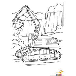 Dibujo Bulldozer / Pala Mecánica (Transporte) #141785 para imprimir y colorear