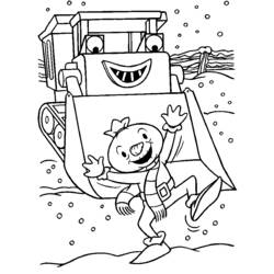 Dibujo Bulldozer / Pala Mecánica (Transporte) #141824 para imprimir y colorear
