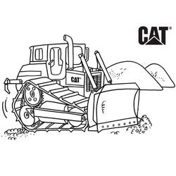Dibujo Bulldozer / Pala Mecánica (Transporte) #204520 para imprimir y colorear