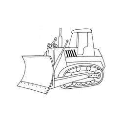 Dibujo Bulldozer / Pala Mecánica (Transporte) #204539 para imprimir y colorear