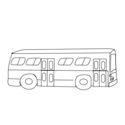 Dibujo para colorear: Bus (Transporte) #135301 - Dibujos para Colorear e Imprimir Gratis