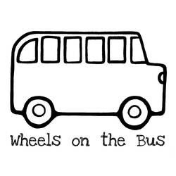 Dibujo para colorear: Bus (Transporte) #135316 - Dibujos para colorear