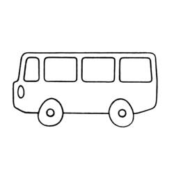 Dibujo para colorear: Bus (Transporte) #135322 - Dibujos para colorear